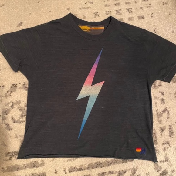 Aviator Nation Tops - Aviator Nation Bolt Boyfriend Tee - Medium